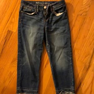 Gap kids 10R 💕Host Pick💕dark blue straight crop jeans